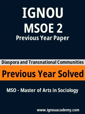MSOE 2 Previous Year Solved Question Paper