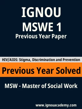 MSWE 1 Previous Year Solved Question Paper