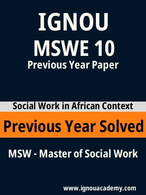 MSWE 10 Previous Year Solved Question Paper