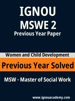 MSWE 2 Previous Year Solved Question Paper