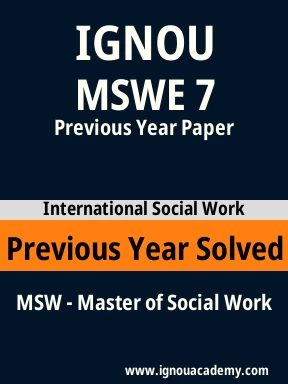 MSWE 7 Previous Year Solved Question Paper