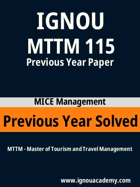 MTTM 115 Previous Year Solved Question Paper