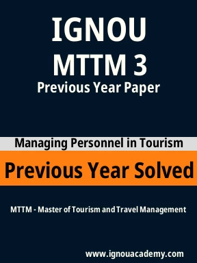 MTTM 3 Previous Year Solved Question Paper