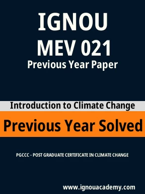 MEV 021 Previous Year Solved Question Paper