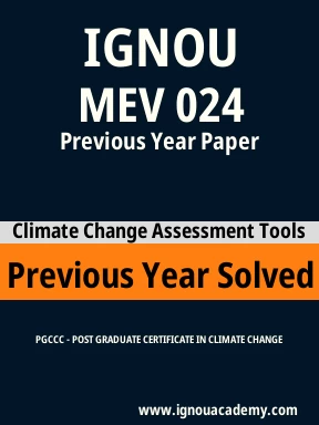 MEV 024 Previous Year Solved Question Paper