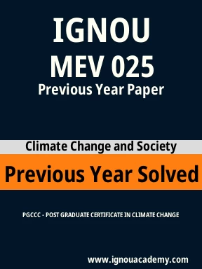 MEV 025 Previous Year Solved Question Paper