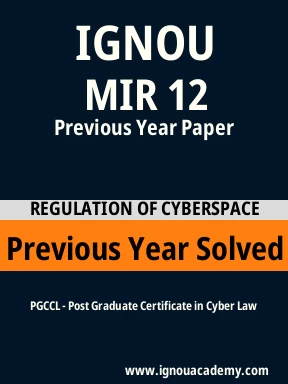 MIR 12 Previous Year Solved Question Paper