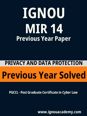 MIR 14 Previous Year Solved Question Paper