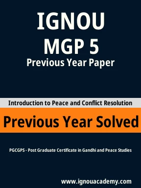 MGP 5 Previous Year Solved Question Paper