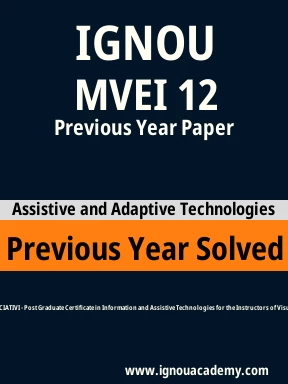 MVEI 12 Previous Year Solved Question Paper
