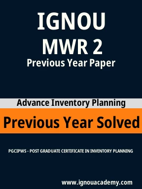 MWR 2 Previous Year Solved Question Paper