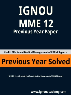 MME 12 Previous Year Solved Question Paper