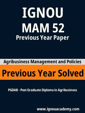 MAM 52 Previous Year Solved Question Paper
