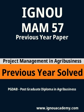 MAM 57 Previous Year Solved Question Paper