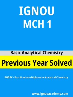 MCH 1 Previous Year Solved Question Paper