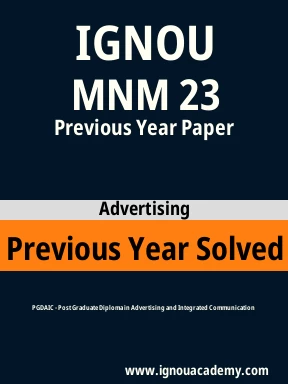 MNM 23 Previous Year Solved Question Paper