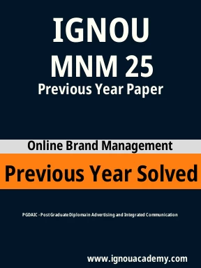 MNM 25 Previous Year Solved Question Paper
