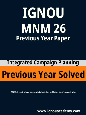 MNM 26 Previous Year Solved Question Paper