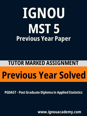 MST 5 Previous Year Solved Question Paper