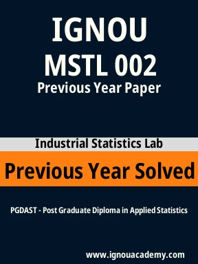 MSTL 002 Previous Year Solved Question Paper