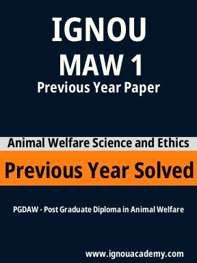 MAW 1 Previous Year Solved Question Paper