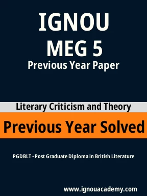 MEG 5 Previous Year Solved Question Paper
