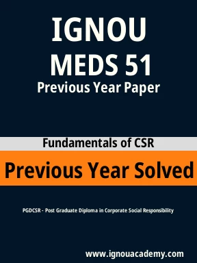 MEDS 51 Previous Year Solved Question Paper