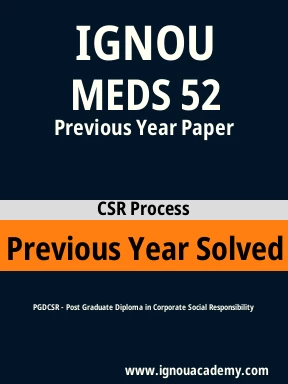 MEDS 52 Previous Year Solved Question Paper