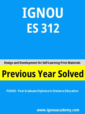 ES 312 Previous Year Solved Question Paper