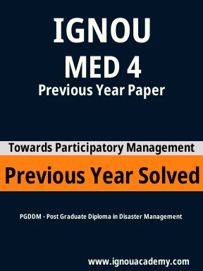 MED 4 Previous Year Solved Question Paper