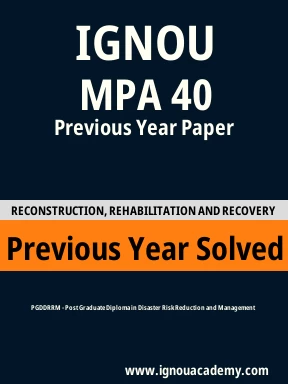 MPA 40 Previous Year Solved Question Paper