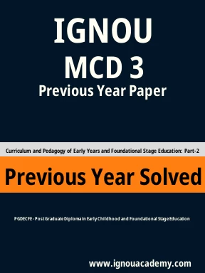 MCD 3 Previous Year Solved Question Paper