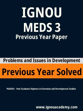 MEDS 3 Previous Year Solved Question Paper