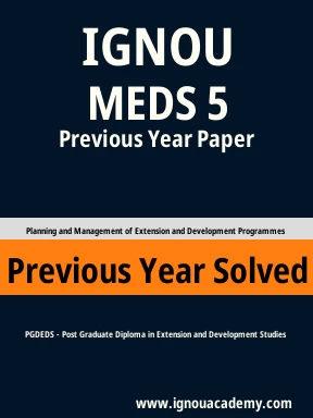 MEDS 5 Previous Year Solved Question Paper