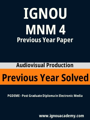 MNM 4 Previous Year Solved Question Paper