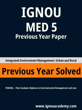 MED 5 Previous Year Solved Question Paper