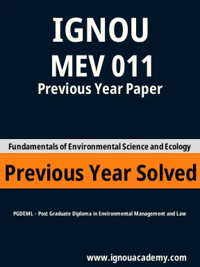 MEV 011 Previous Year Solved Question Paper