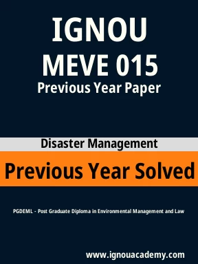 MEVE 015 Previous Year Solved Question Paper