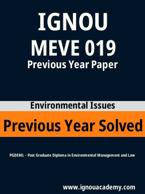 MEVE 019 Previous Year Solved Question Paper