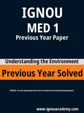 MED 1 Previous Year Solved Question Paper