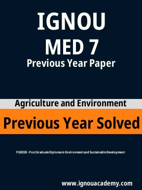 MED 7 Previous Year Solved Question Paper