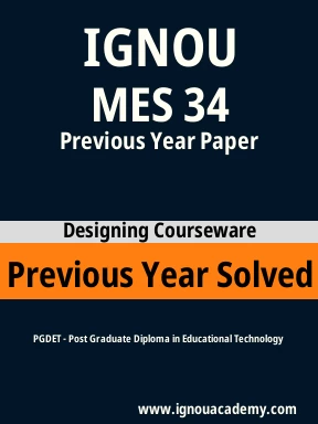 MES 34 Previous Year Solved Question Paper