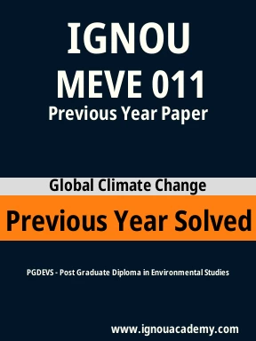 MEVE 011 Previous Year Solved Question Paper