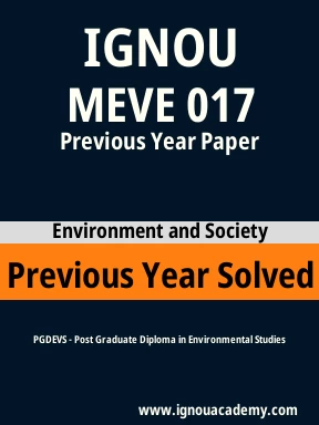 MEVE 017 Previous Year Solved Question Paper