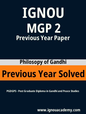 MGP 2 Previous Year Solved Question Paper