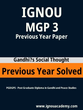 MGP 3 Previous Year Solved Question Paper