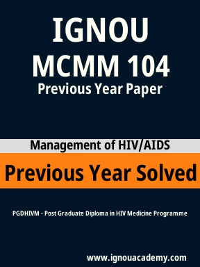 MCMM 104 Previous Year Solved Question Paper