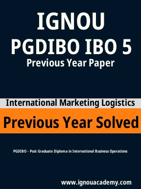 PGDIBO IBO 5 Previous Year Solved Question Paper