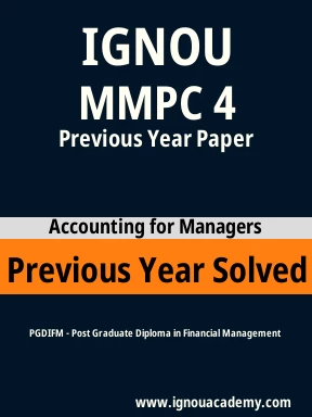 MMPC 4 Previous Year Solved Question Paper
