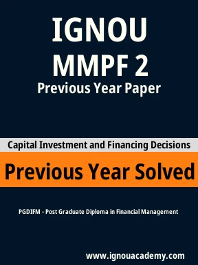 MMPF 2 Previous Year Solved Question Paper